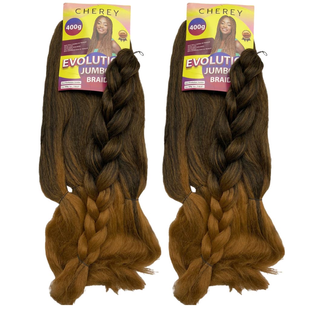 kit 2 Jumbos Cor T1b/27 Ombre Para Trança Box Braids 400 Gramas Cada 6 Mechas Cada Diversas Cores Envio Super Rápido