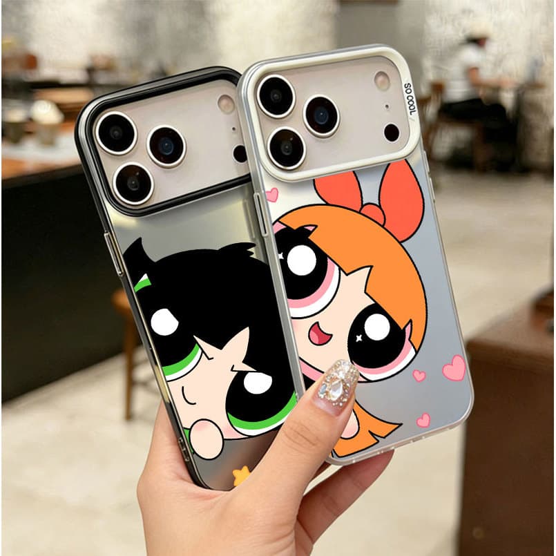 Para iPhone 17 Pro Max 17Air 13 11 16 15 14 12 Xs XR 8 SE 2020 Luxo Meninas Superpoderosas Caso Qianmov006