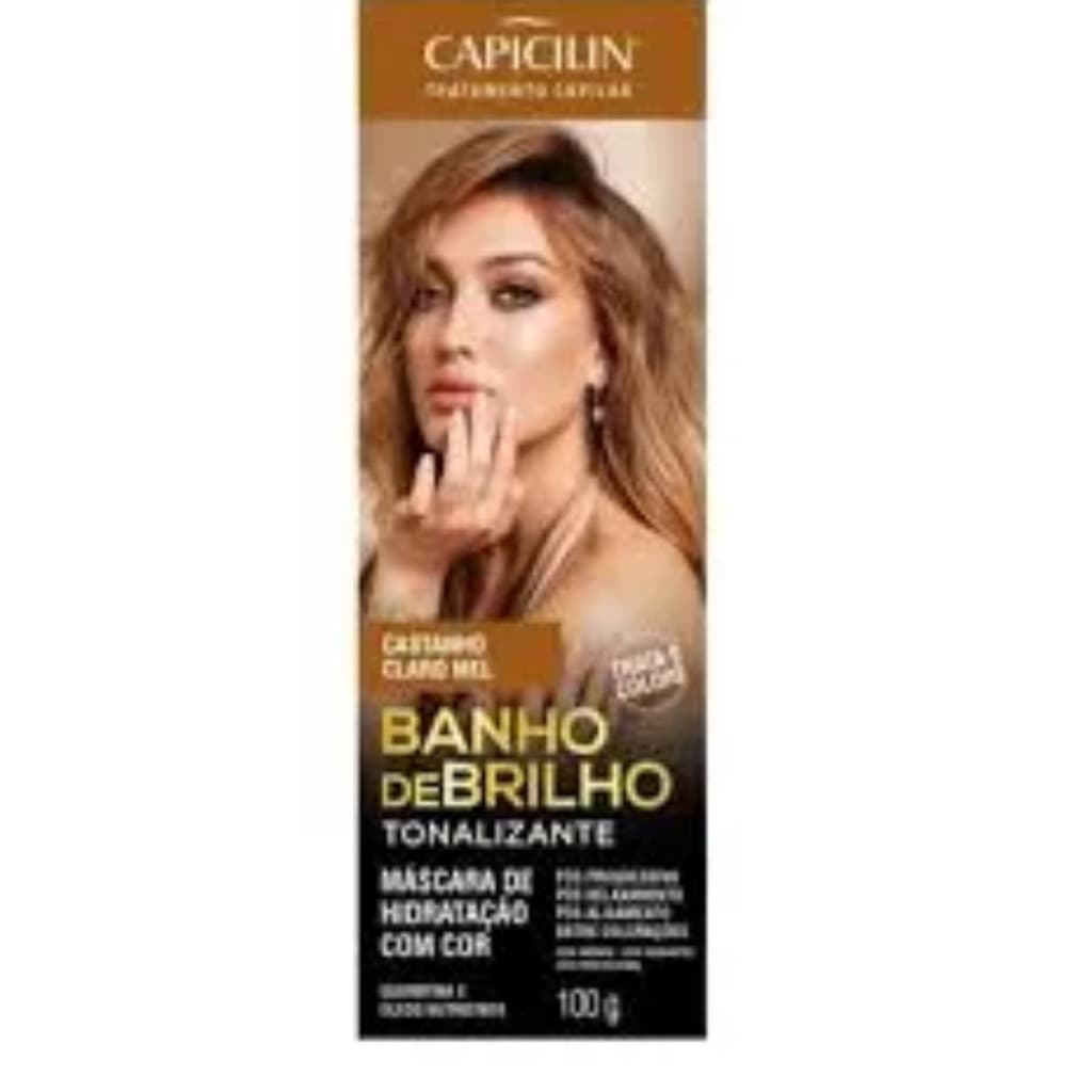 BANHO DE BRILHO TONALIZANTE CASTANHO CLARO MEL