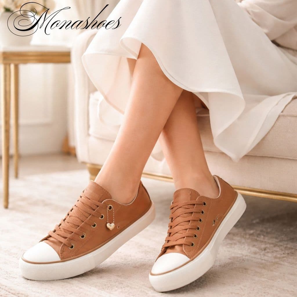 Tênis White Star Casual Feminino – Couro Resistente com Acabamento Premium NOVIDADE AQUI NA #ESTRELADAR