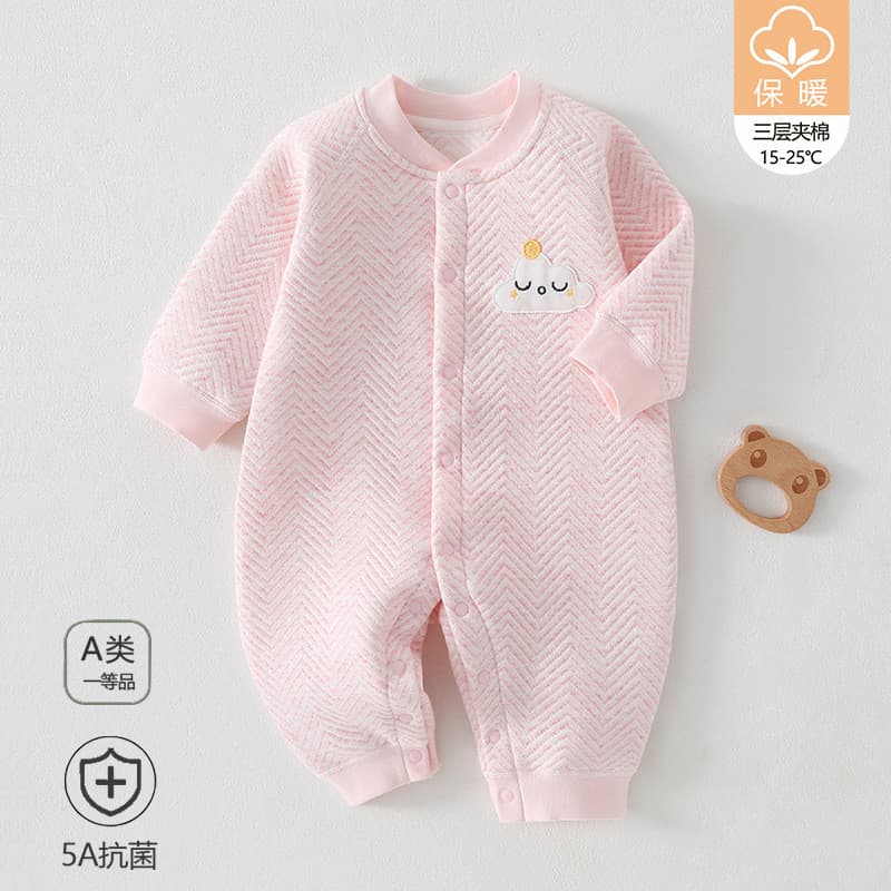 Macacão de bebê puro algodão macacão outono inverno quente engrossado macacão meninos meninas bebê macacão puro algodão