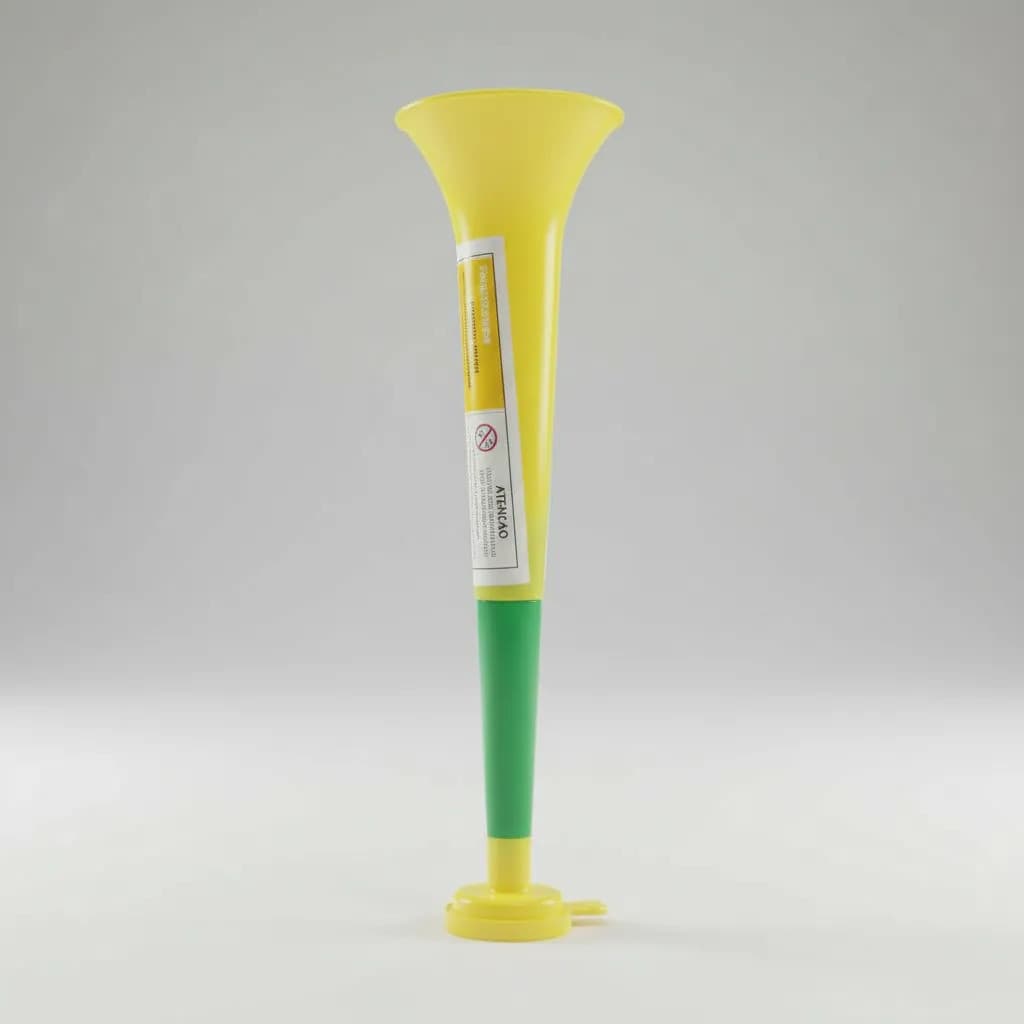 Vuvuzela Verde Copa Corneta De Assopro Alta 36cm Jogo Brasil