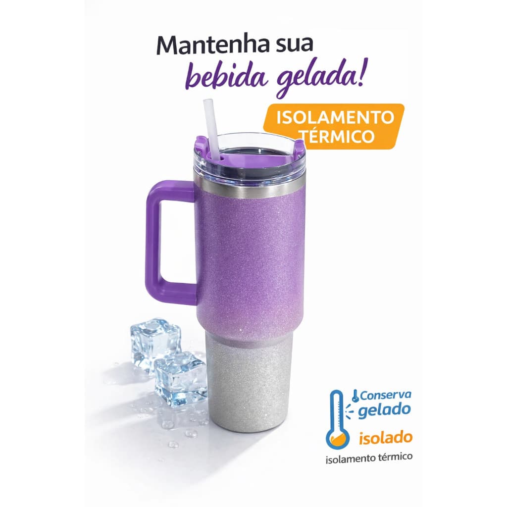 Copo Térmico Inox 1200ml com Isolamento Térmico Avançado a Vaco