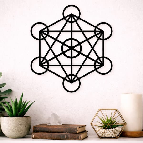 Cubo De Metatron Madeira MDF Com Fita Dupla Face
