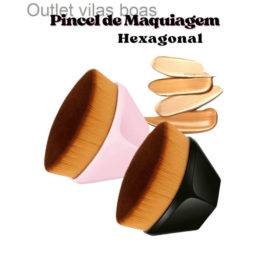 Pincel de Maquiagem HexagonalD260W40H