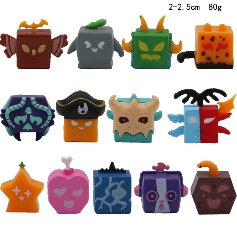 13 Pçs/Set Blox Fruits Mini Figuras De Ação Modelo Brinquedo Jogo Estatuetas Colecionáveis Boneca Presente Infantil
