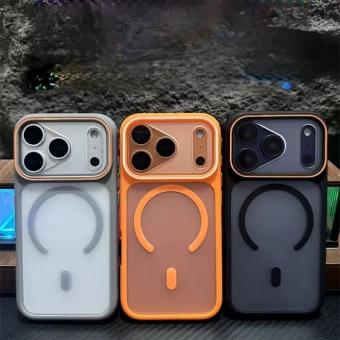Nova Capa Protetora Para iPhone 11 12 13 14 Plus 15 16 17 Pro Max Acabamento Fosco Traseira À Prova De Choque-& -