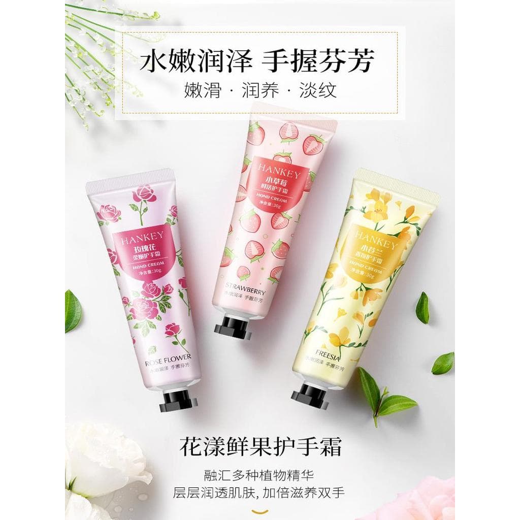 Genuíno Hanji Floral frutado creme de mão feminino hidratante hidratante Anti-secagem não gorduroso portátil pequeno por