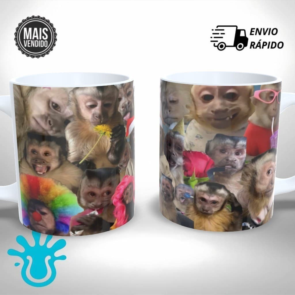 Caneca Personalizada Meme Macaquinho Zoeiro Strickers Presente Único e Criativo