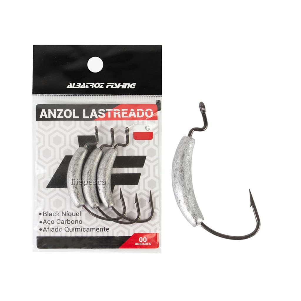 Anzol Albatroz Lastreado N° 4/0 Black (5g) - 3 Peças