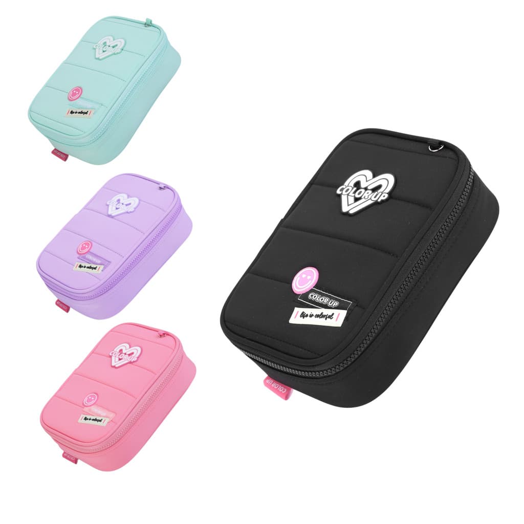 Estojo Box Feminino Juvenil Teen Escolar Candy Color Up