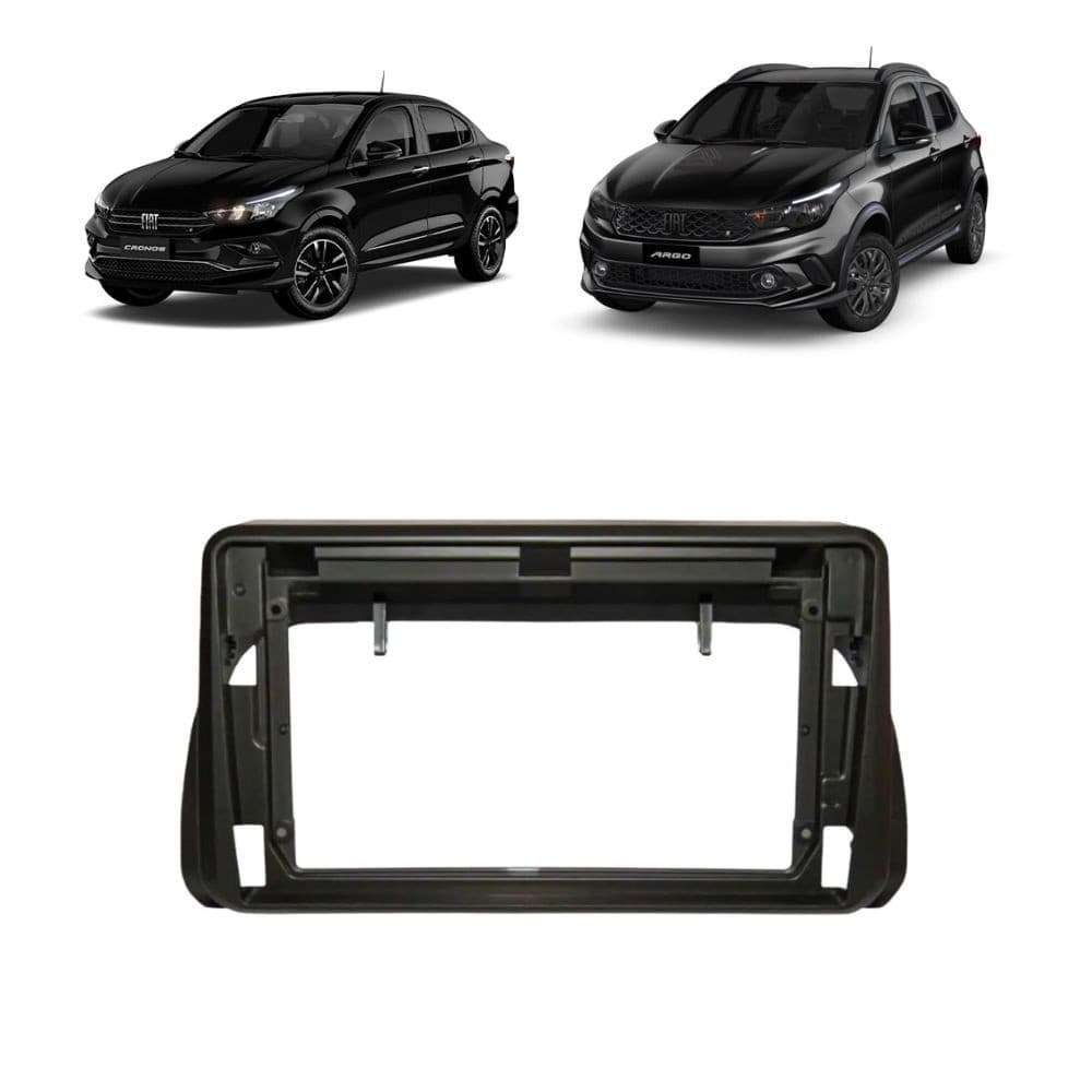 Moldura Painel 9" Fiat Argo 2017 A 2022 e Cronos 2018 a 2022