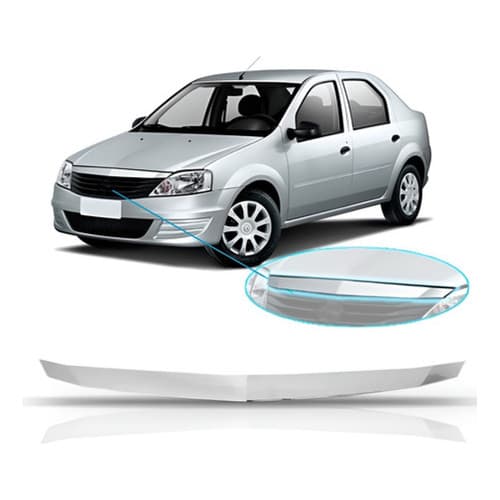 Friso Filete Cromado Grade Para Renault Logan 10 11 12 2013