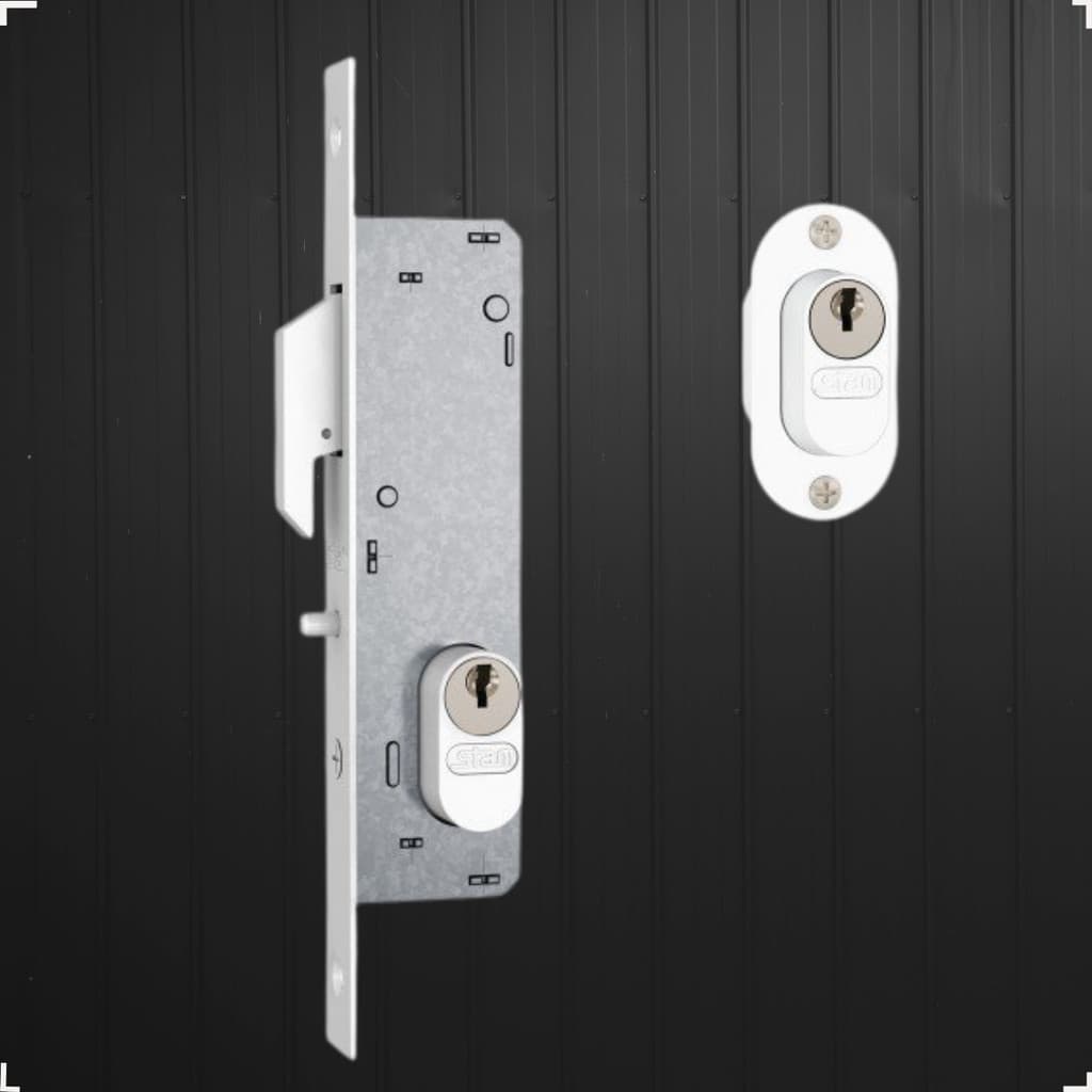 Fechadura 902 Inox AISI 304 Externa Branco