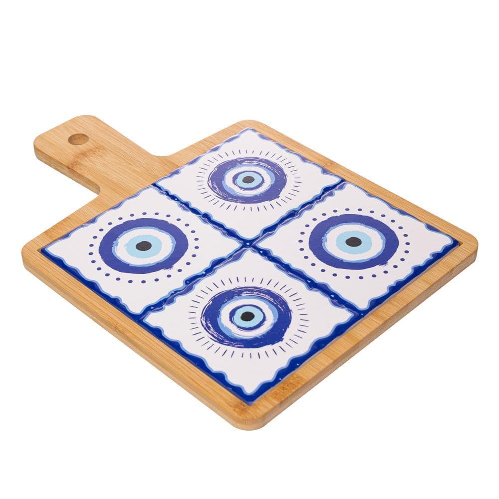Conjunto 2 Peças Tábua com Bandeja Lyor Greek Bambu