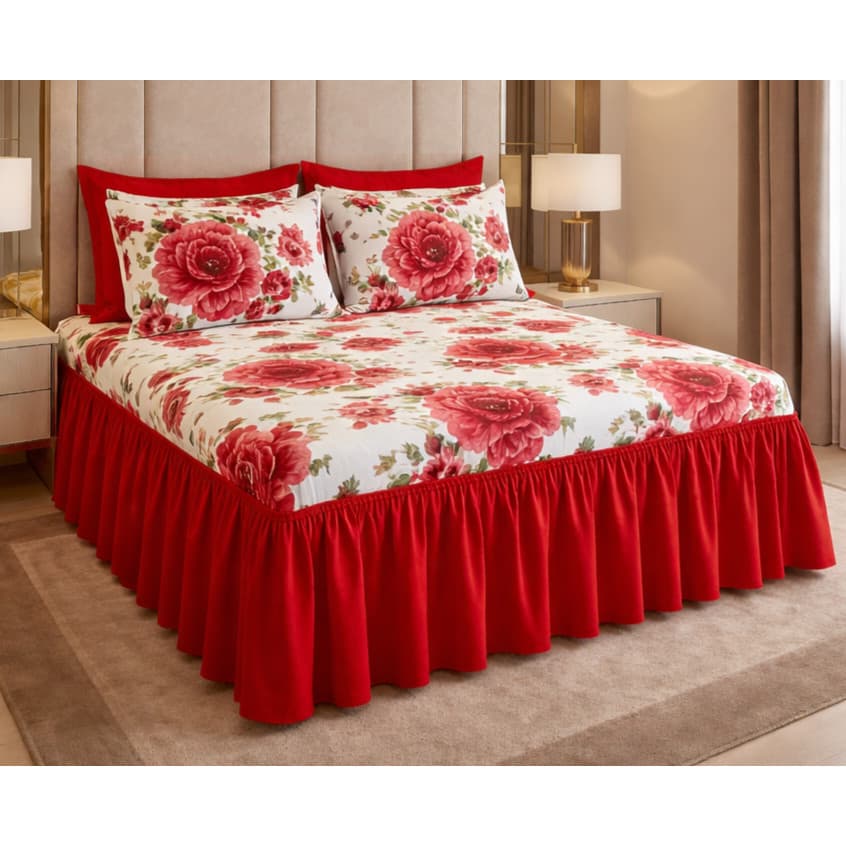 colcha casal estampada floral de oxford
