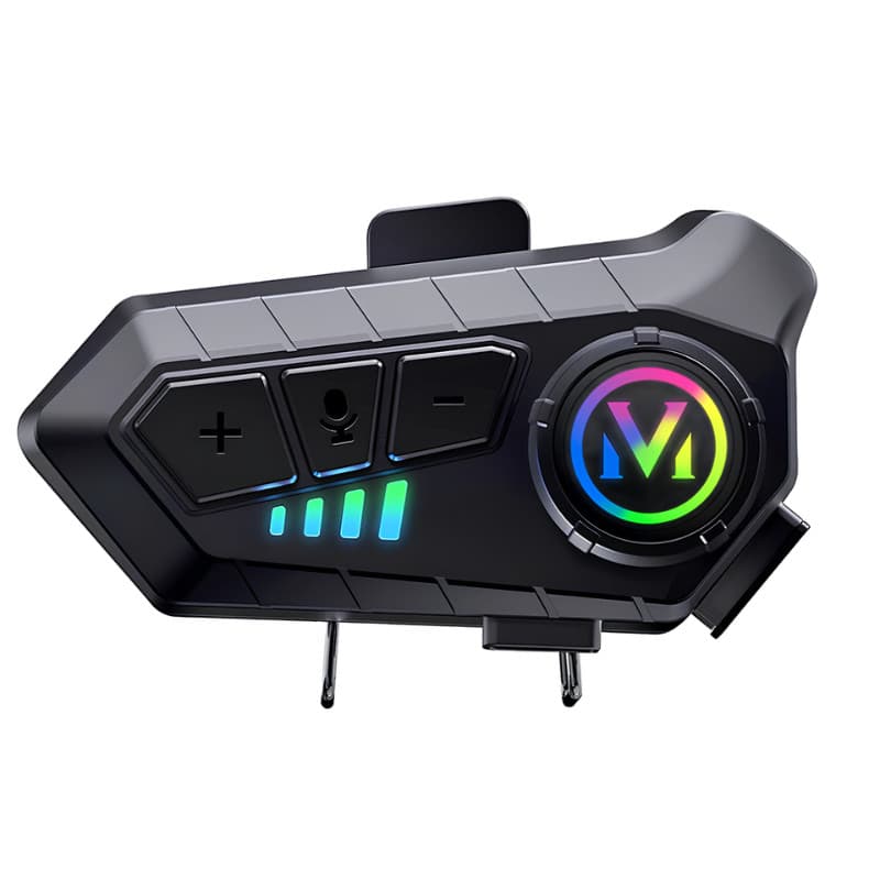Motocicleta Sem Fio Bluetooth 5.3 Fone de Ouvido Capacete Kit de Chamadas Mãos Livres À Prova D'Água Auto