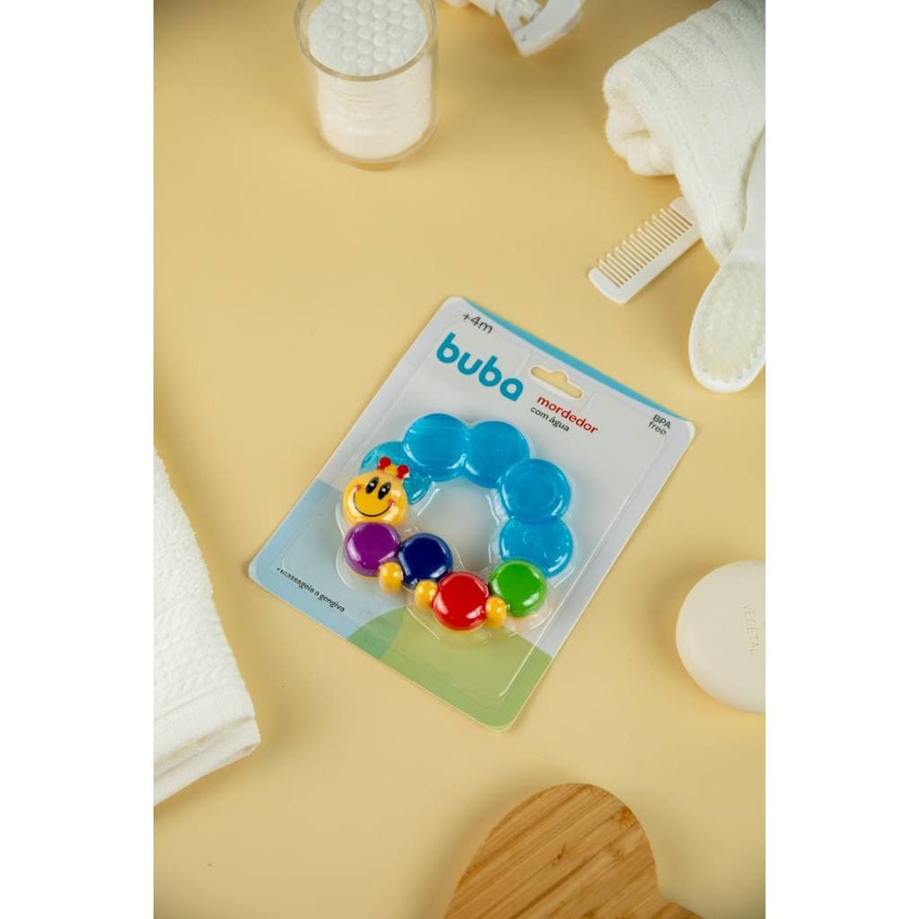 Mordedor Bebê Centopeia Buba Original | Alívio Dentição | Mordedor Infantil BPA Free