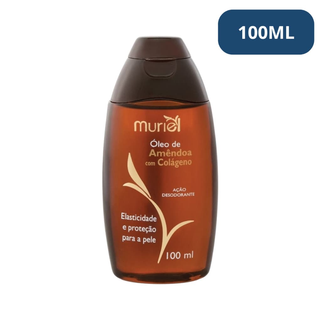 Óleo Corporal  Amêndoas Com Colágeno Muriel 100ml