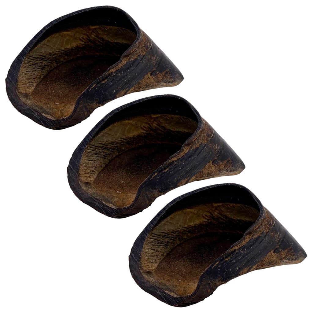 Kit 3 Cascos Bovinos BeefBone Snack Mastigável Natural para Cachorros