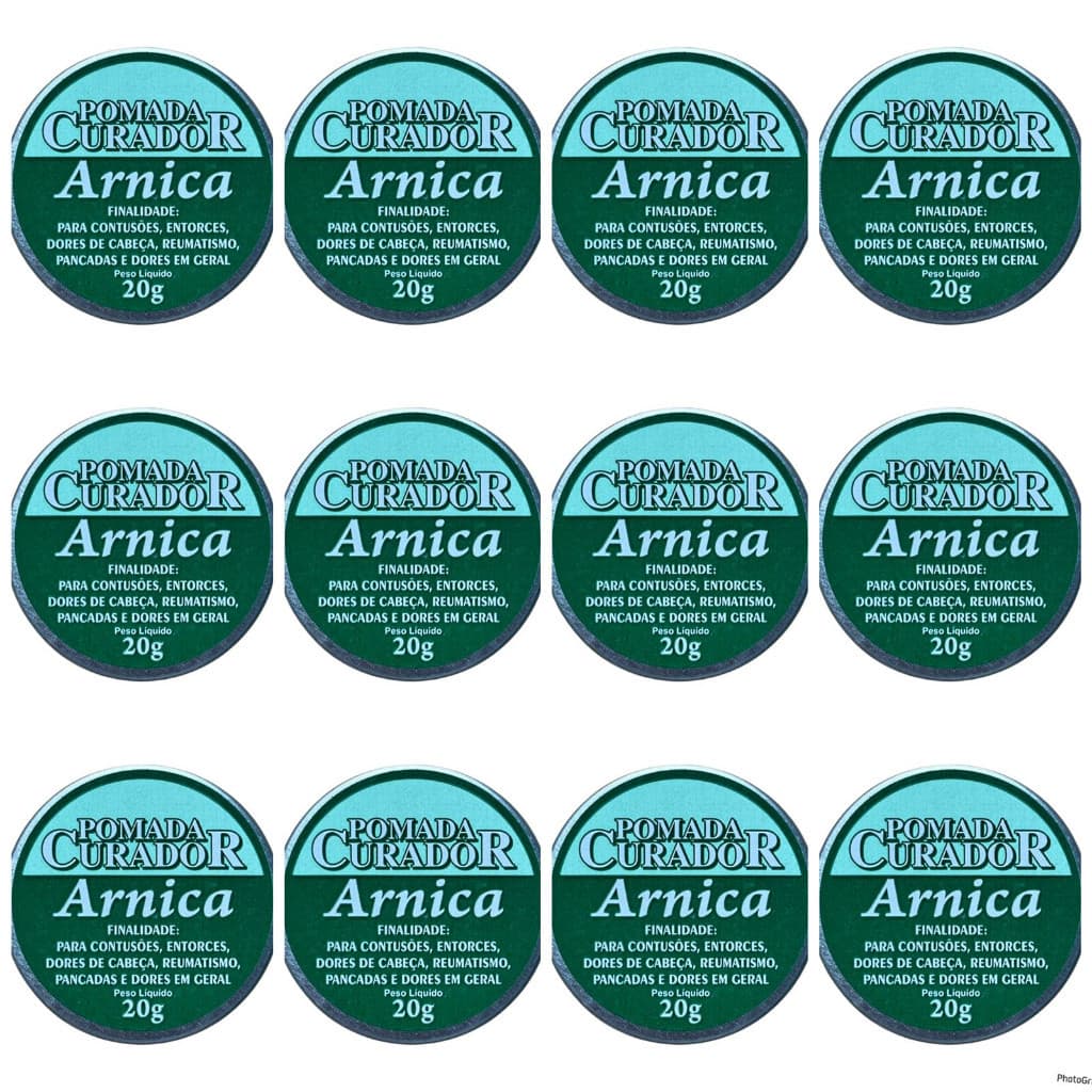 12 UN Pomada Curador Arnica - 20g
