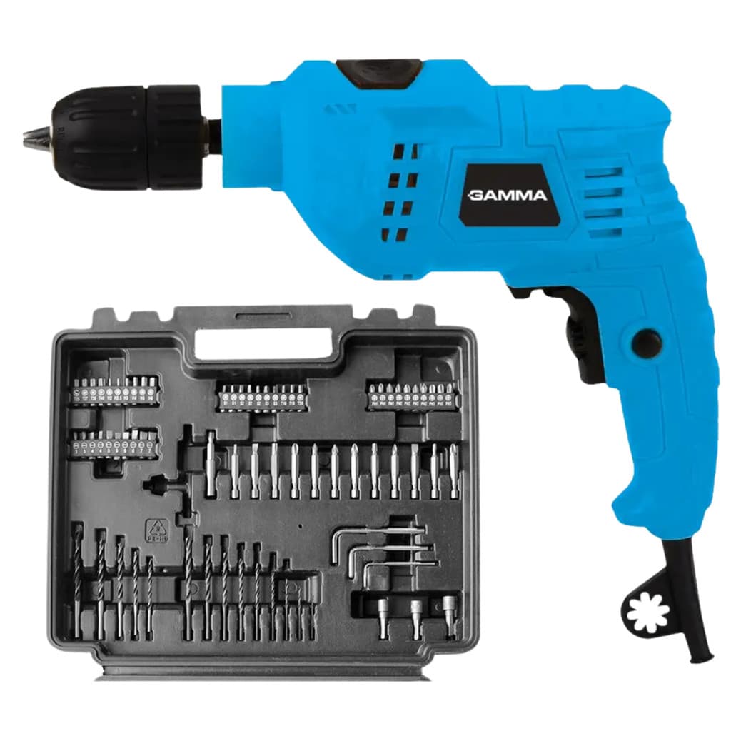 Furadeira De Impacto Com Kit 650w 10mm 110V G1905K/BR1 Gamma