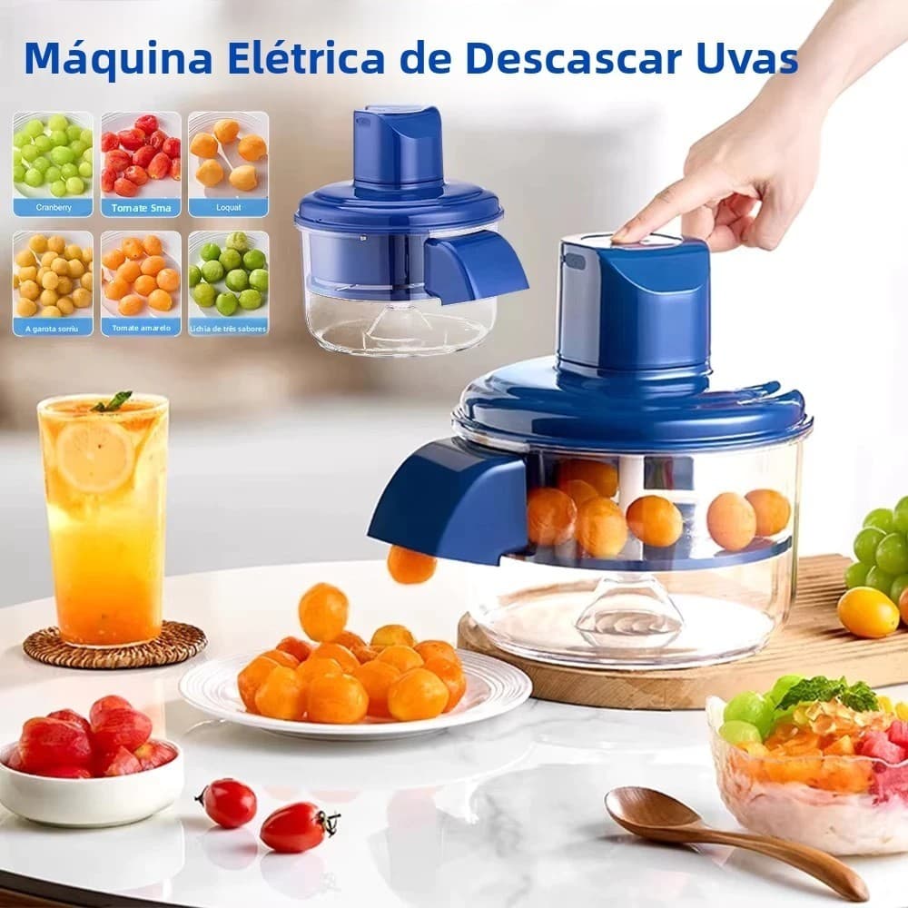 Descascador Elétrico Para Descascar Uvas Frutas Alho Tomate
