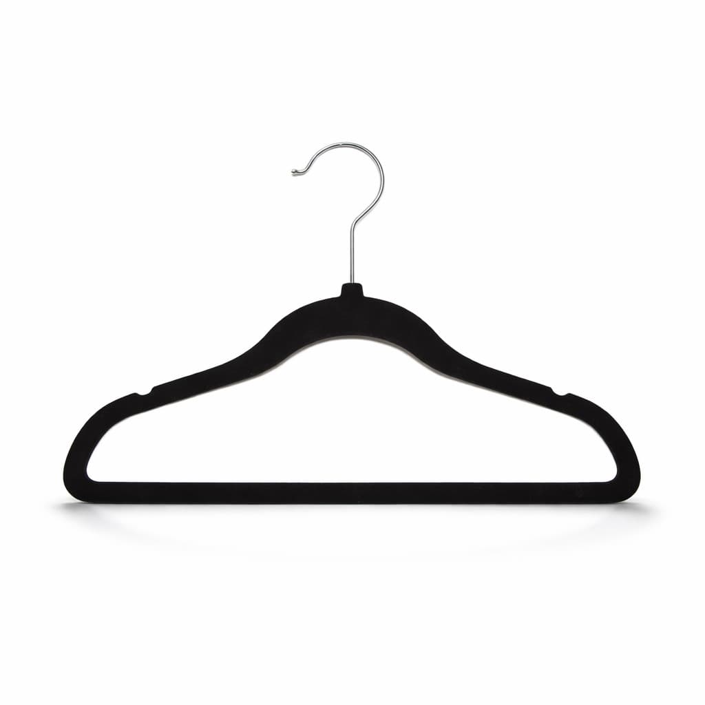 Cabide Kids Veludo 30cm Preto- 10 Unidades Não Marca Roupa