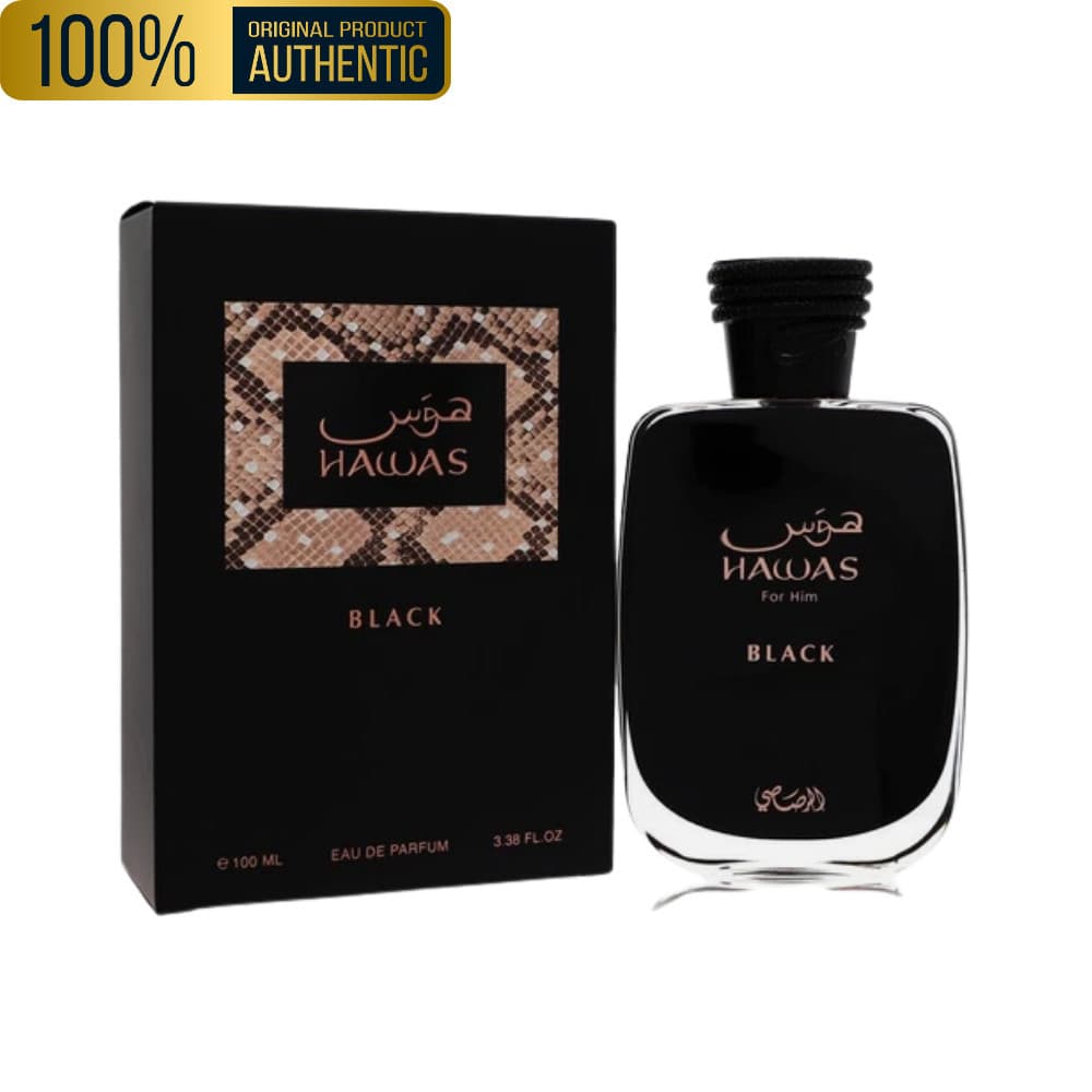 Perfume Hawas Black Rasasi Masculino 100ML EAU DE PARFUM  | PERFUME ARABE MASCULINO