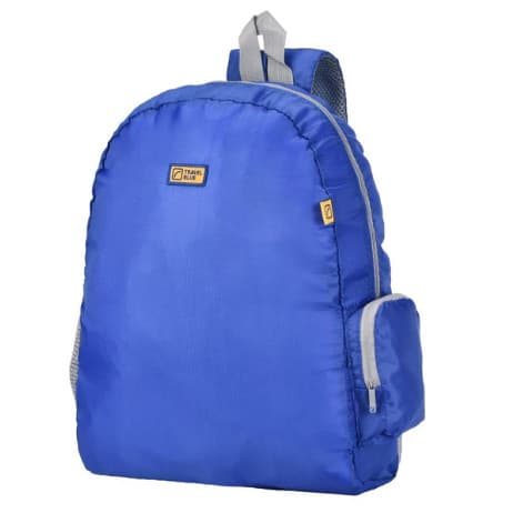 Bag Dobrável Viagem 11L Azul Nylon Leve Impermeável