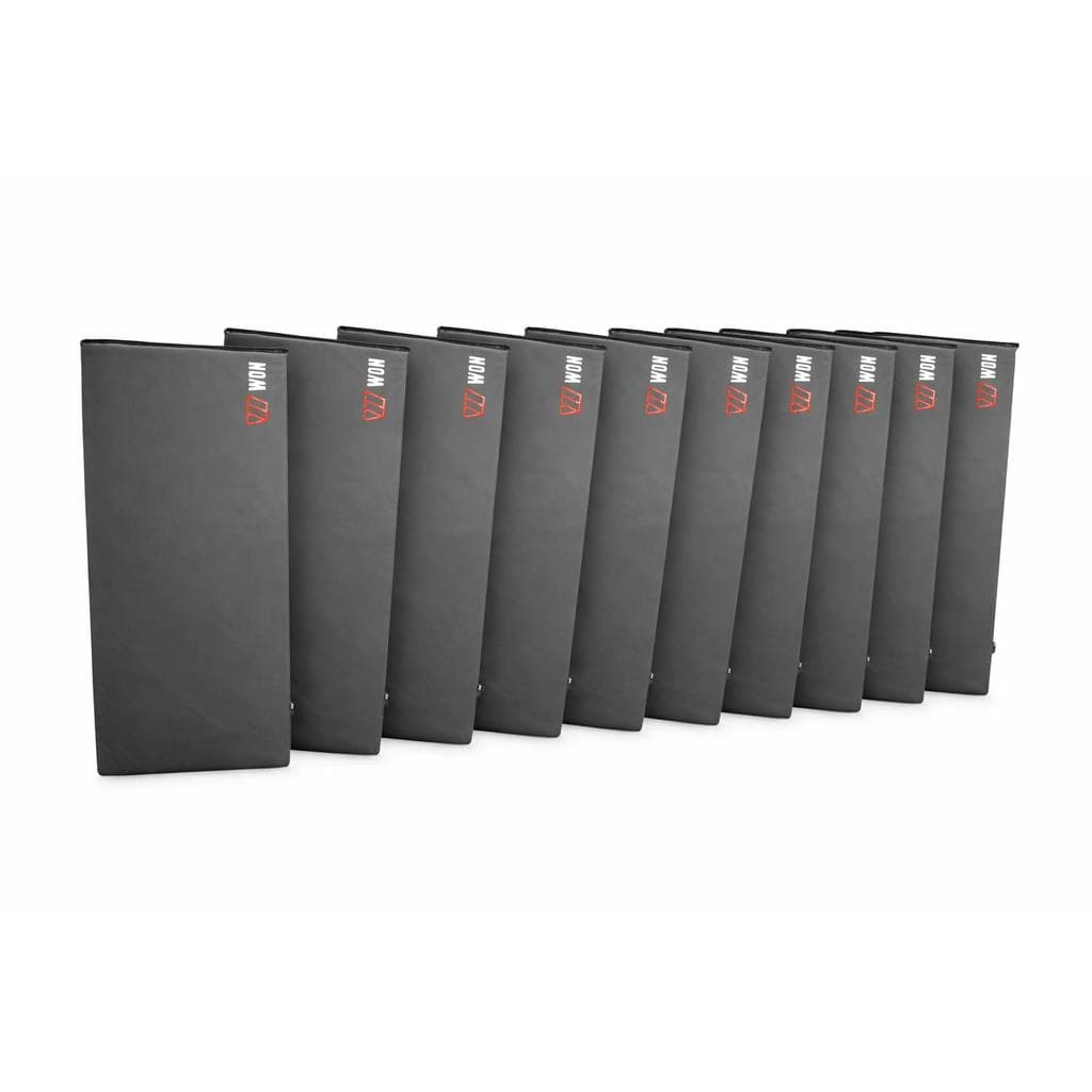 Kit 10 Colchonetes  Profissional 95x55x3cm Alta Densidade D80 Academia Pilates Yoga Exercícios Preto