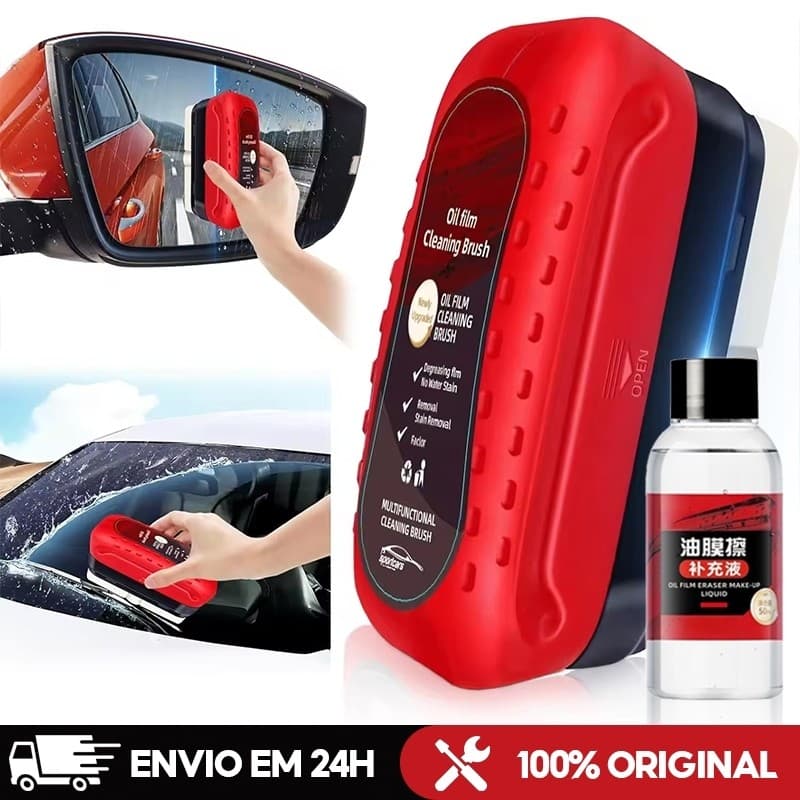 Conjunto Multifuncional De Limpeza De Dupla Finalidade Para Carro E Casa | Escova Filme Desengordurante + Agente À Prova