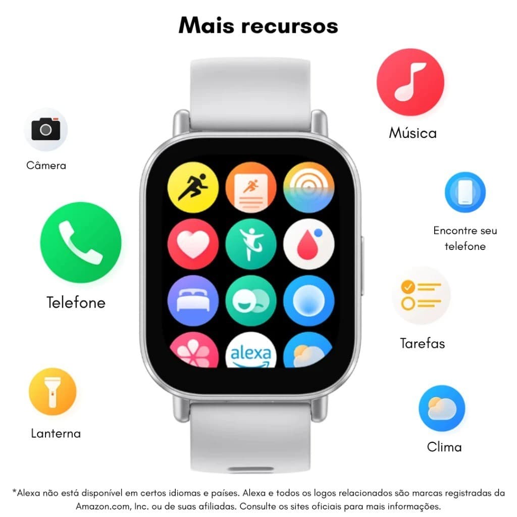 Smartwatch Redmi Watch 5 Active – Esportivo, Resistente à Água, Alta Autonomia Relógio Inteligente com A New