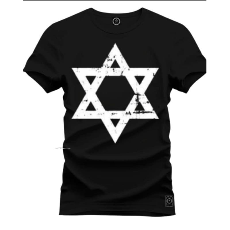 camiseta estrela de davi crista 100% algodão
