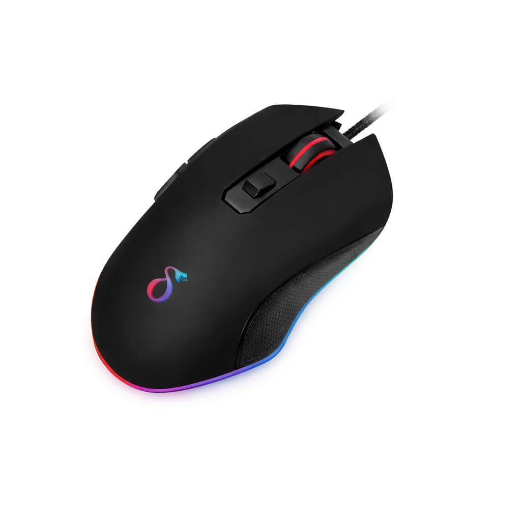 Mouse Gamer RGB 7200 DPI com Fio RGB personalizável