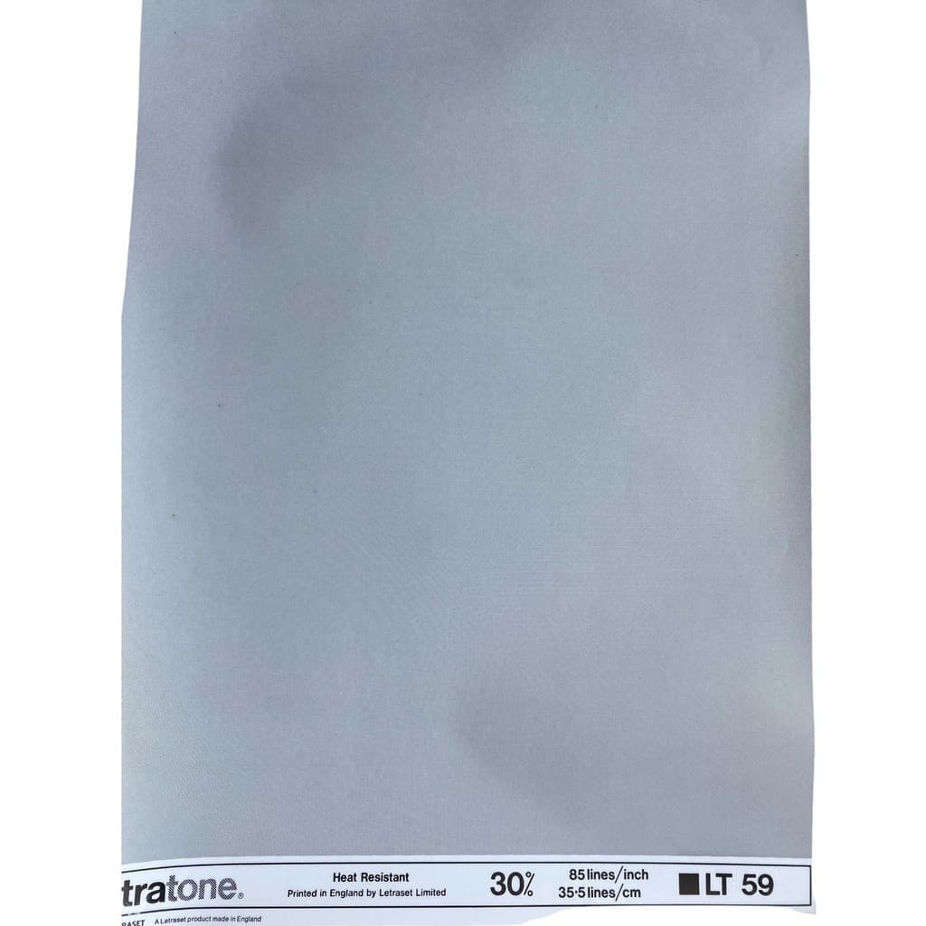 Letraset Letratone Folha 25 X 38cm Retícula Adesiva LT59