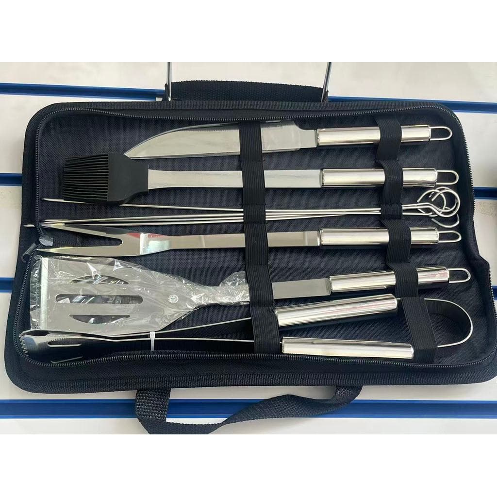 Kit De Talheres De Acampamento Em Aço Inoxidável, Talheres 9 Pçs
