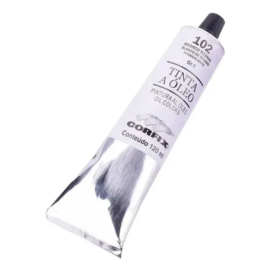 Tinta A Óleo Corfix Branco De Titânio #102 - 120ml