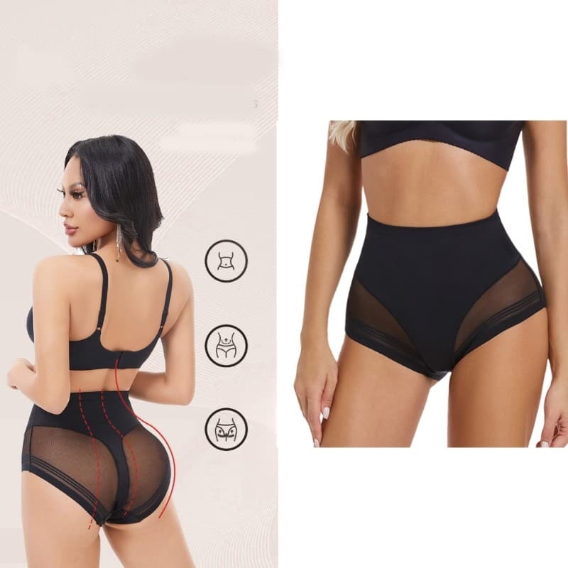 Bmico Abdômen Controle Shapewear Roupa Interior Para Cintura Calcinha Malha Respirável Cuecas Cor