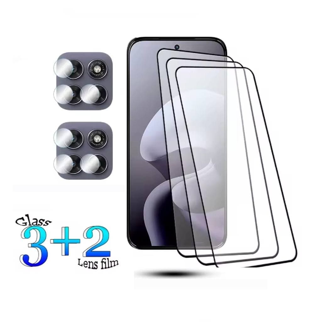 1-5 Ps Para Motorola Moto G17 G67 G77 G87 G86 G56 G75 G35 G15 Película de Vidro 3D Grosso  e Câmera