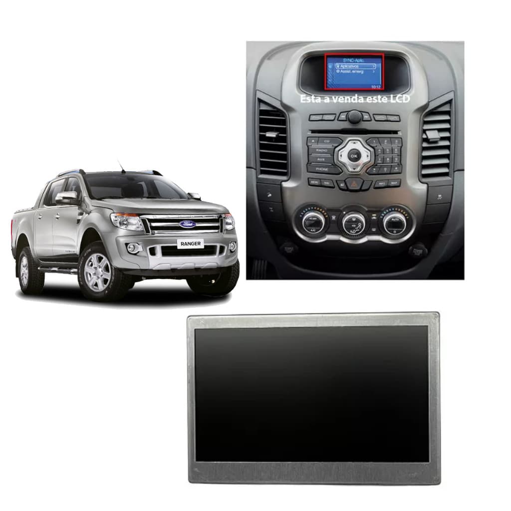 Display Lcd Painel Multimidia Ford Ranger Xlt 2013 2014 2015 2016 2017 Novo L0042T5DZ11 LQ042T5DZ11A