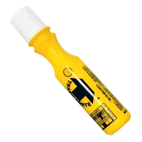 Marcador Industrial Amarelo 60ml Ponta 3mm Traço Forte Baden