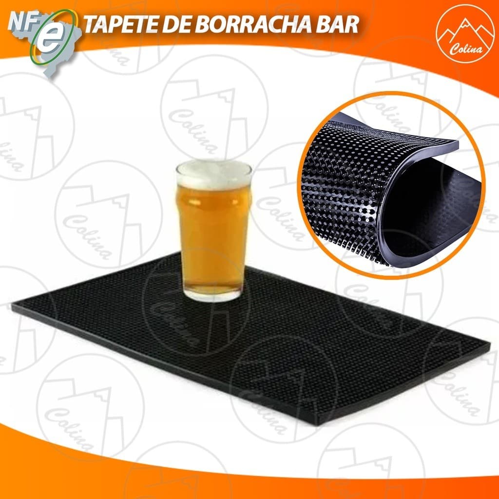 Tapete De Borracha Bar Mat Escorredor 30x15cm Salte Oficial