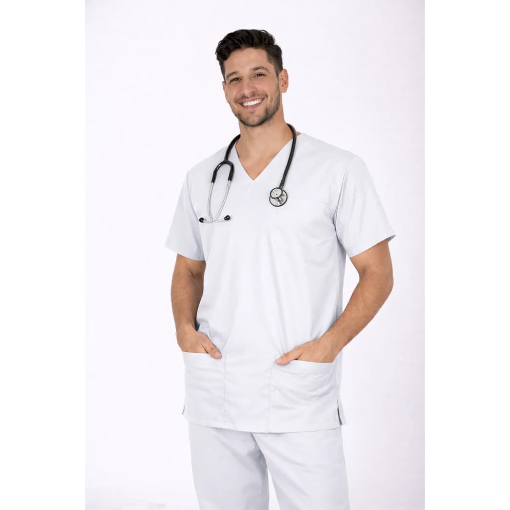 Pijama Cirúrgico Scrub Masculino Oxford Uniforme Saúde Enfermeiro