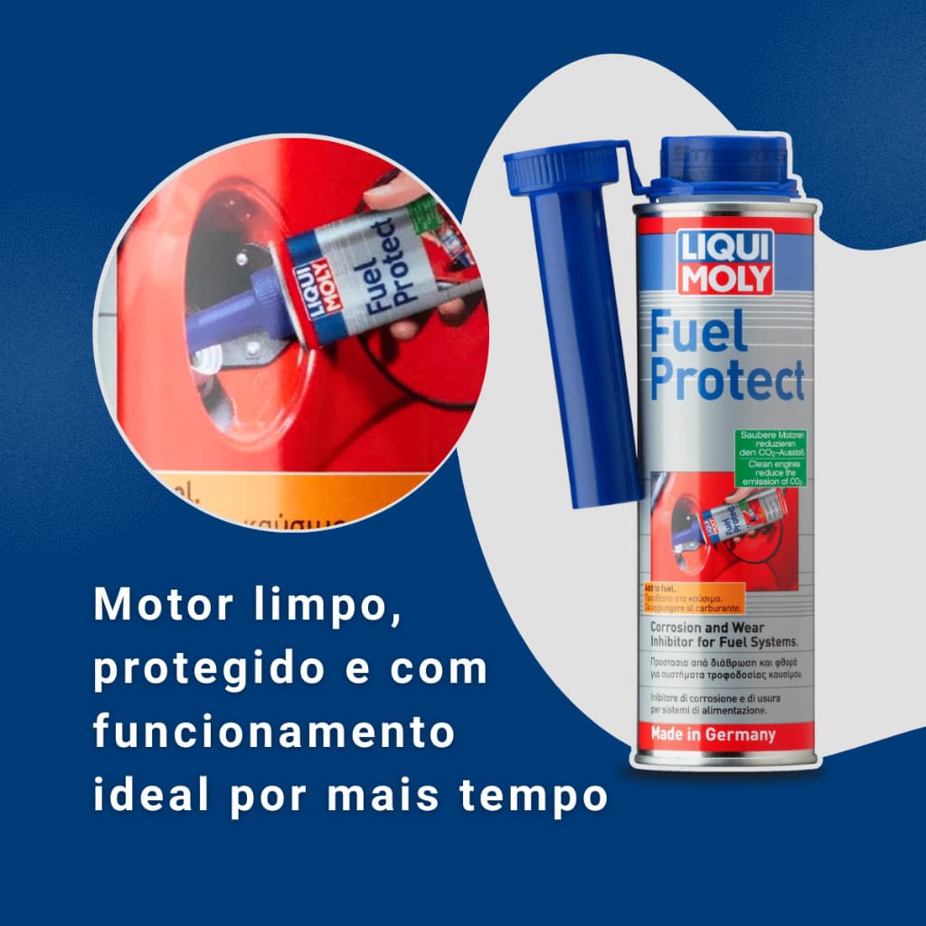 Limpeza Combustível Aditivo Liqui Moly Fuel Protect Gasoline 300ml  8356