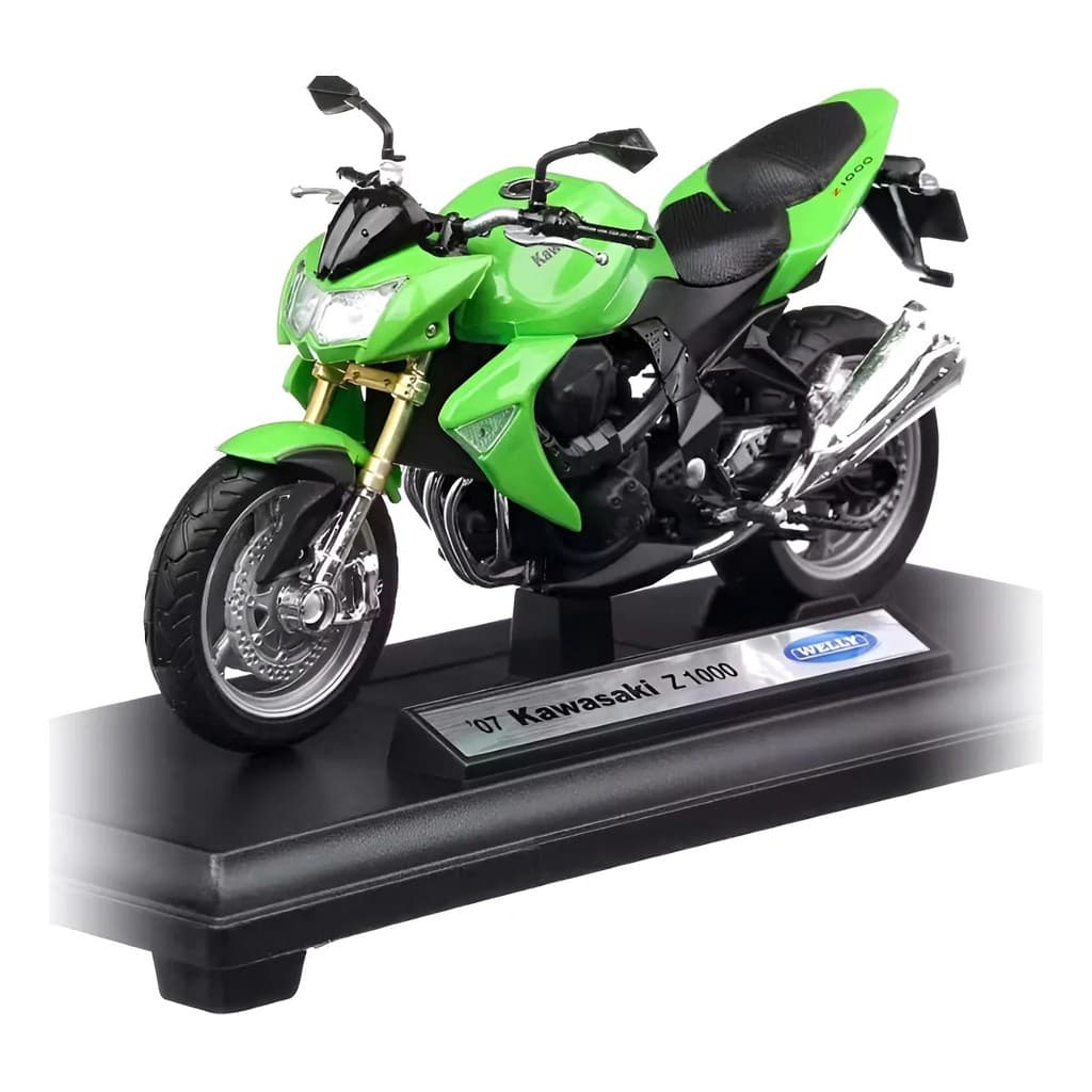 Miniatura Moto Kawasaki Z 1000 Colecionador 1/18 Welly