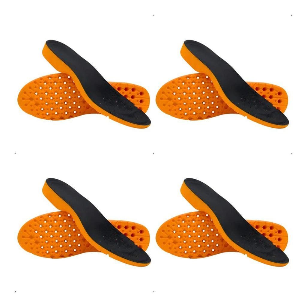 Kit  4 Palmilhas ortopédica em gel PU com bolhas anatômica confortável para qualquer tipo de calçado
