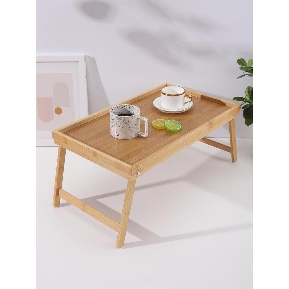 Bandeja Dobravel com Pes de Bambu café da manha 50x30cm