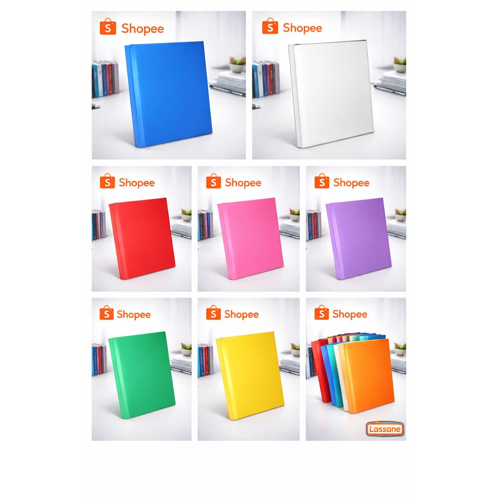 Contra Capa A4 Textura Couro Colorida 100 Folhas | Encadernação Profissional PP | Cores Sortidas ou Individuais