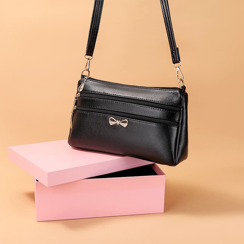 Senhoras pequeno saco 2023 novo estilo de moda Real saco do mensageiro mãe bolsa de ombro couro do plutônio meia-idade i